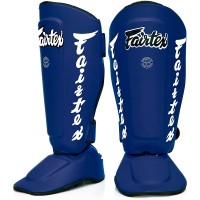 Fairtex SP7 Защита Голени "Twister Detachable In-Step" Разборная Тайский Бокс Синий